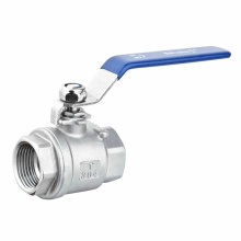 Dn25 Chinese factory direct handwheel operated female 304 2pc, haute pression, ss ball valve 2pc stainless steel